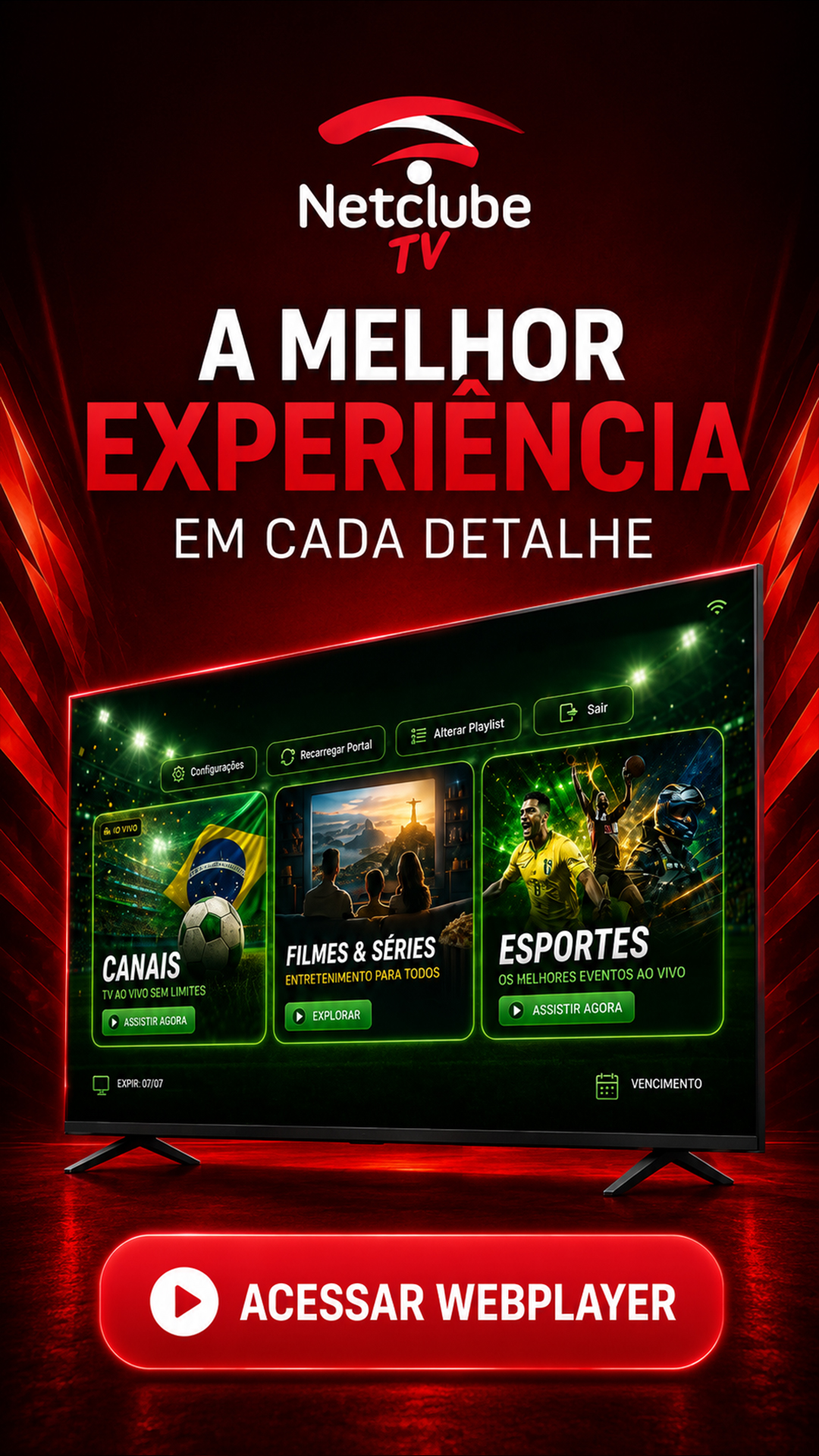 Webplayer NetClubeTV